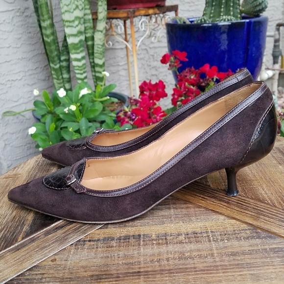 Furla mid stilleto heel pointed design shoes sz36 - Picture 2 of 8